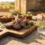 Côtelettes d'agneau grillées au romarin