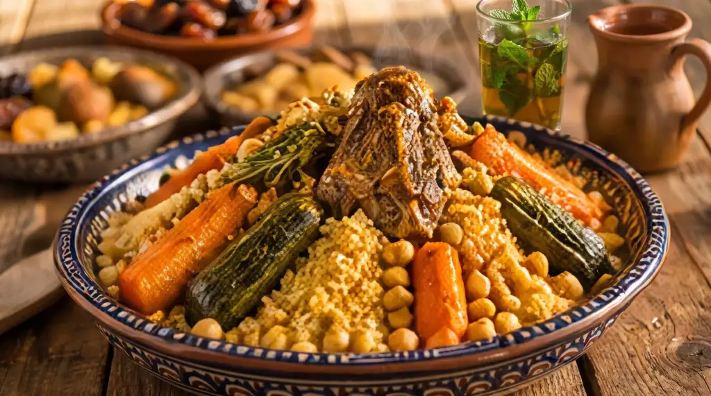 Couscous à l'agneau et aux légumes