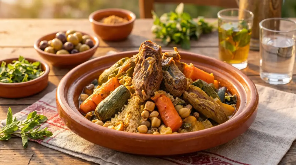 Tajine d'agneau aux légumes